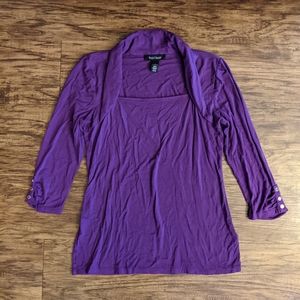White House Black Market Purple Top Size Small